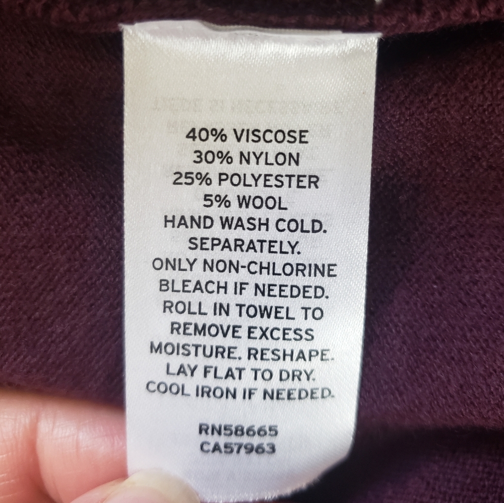 NEW Caslon Turtleneck Tunic Maroon Sweater - Picture 8 of 8